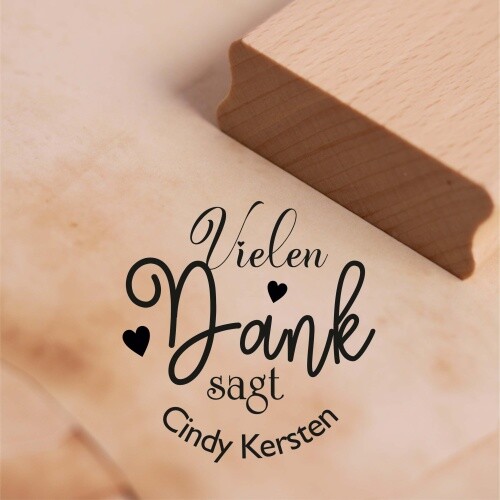 Motivstempel vielen dank sagt - motivstempel,