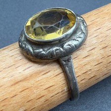 Antiker Art Deco gelber Citrin