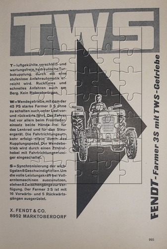 Werbeanzeige 1966 fendt - 1966, farmer