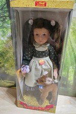 Steiff Puppe Schwesterchen mit Reh Brüderchen. OVP. Zertifikat.