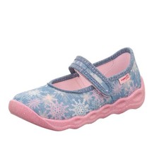 Superfit Mädchen Hausschuh Halbsandale Bubble 1-006271- Weite M III Klett leicht