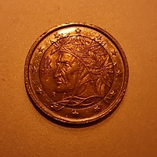 2002 italian euro coin - italian,