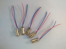 5 Stück mini Laserdiode 3V 5mW 6mm 650nm Rot mit verstellbarem Fokus