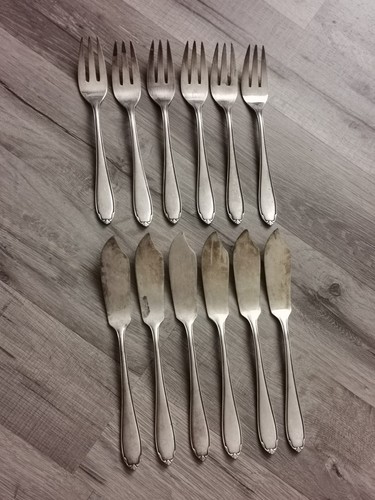 Vintage fischbesteck für - vintage, 6