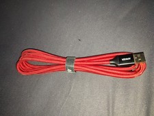anker usb ladegerät Stoffkabel Rot Neuwertig