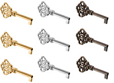 Zierschlüssel Kasten Schrank Antik Deko-Schlüssel Euro-Sperre Ersatz Möbel Retro