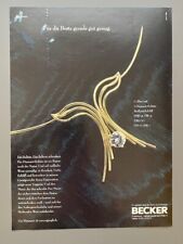 Becker Juwelier Hamburg Solitär Diamant Schmuck 1981 Vintage Ad Werbung Reklame