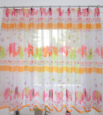 Kinder Gardine Elefant rosa