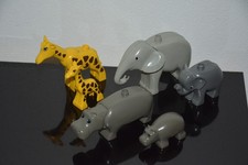 LEGO® DUPLO - 6 Zootiere Zoo Tiere - 2 Elefanten 2 Giraffen 2 Nilpferde