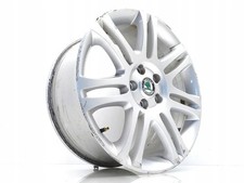 1x Alufelge 18 Zoll 7.5" 5x112 46ET Matt Silber 3T0601025E Skoda Superb Ii