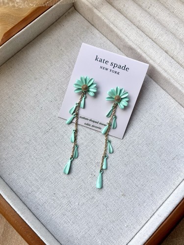 Kate spade mint daisy earrings - kate,