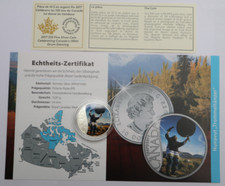 KANADA: 10 Dollars 2017: 150 JAHRE KANADA - NUNAVUT, 9999 SILBER, PP, COAs