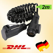 Anhänger Adapterkabel 13 auf 7-polig  Verlängerungskabel PKW Wohnmobil Kupplung