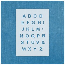 Schablone Nr.2 Buchstaben 1cm hoch Scrapbooking Schrift Schablonen Alphabet ABC
