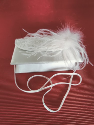 Brauttasche clutch weiß - clutch,