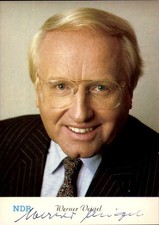 Ak Nachrichtensprecher Werner Veigel, Portrait, Autogramm - 11451097