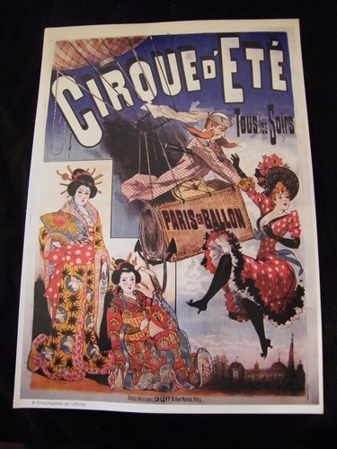 Affiche ballon zirkus sommer - affiche,
