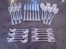 WMF Perlrand Den Haag Tafelbesteck 6 Personen 30 Teile Silber 90er wie neu !