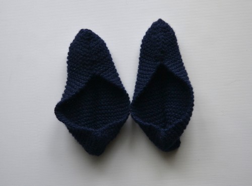 Winter wool slippers - wool,