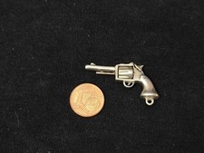 Kettenanhänger Revolver Pistole Colt  925 Silber Anhänger 3,5 cm Beweglich !