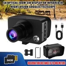 3" Nachtsichtgerät Infrarot-Fernglas Digitales 5x Zoom Jagdteleskop Tag/Nacht