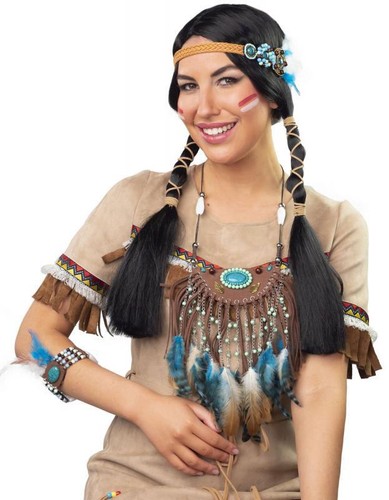 Indianer kette federschmuck - kette,