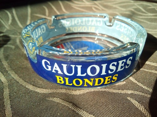 Werbe aschenbecher gauloises - werbe,