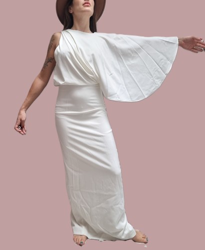 Bohemian brautkleid weiß - brautkleid,