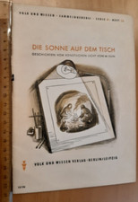 Die Sonne auf dem Tisch 1949 Hobby Sammeln Ostalgie, DDR Serie H Heft 28