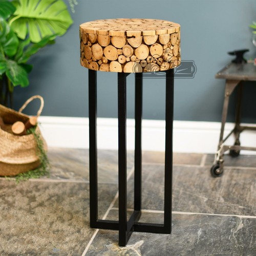 Neuer log design beistelltisch - neuer,