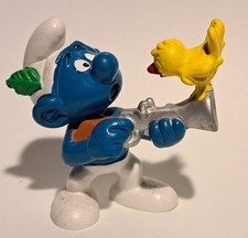 Schlümpfe/ PEYO/ Schleich/Bully  - Jäger mit Vogel - 20106