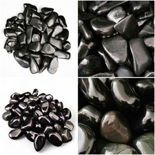 500g Regenbogenobsidian ODER Schungit Trommelsteine  Edelstein (GP 59,98€ je kg)