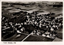 Ak Markt Schwaben Oberbayern, Luftaufnahme von  Wohnhäuser,... - 11395219