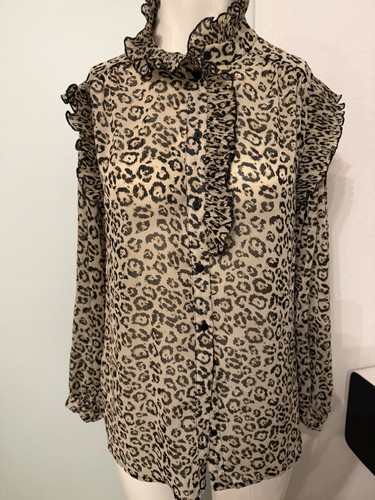 Chiffon bluse mit rüschen - rüschen, von