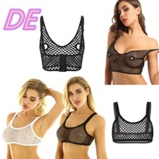 Damen Fishnet Bustier Tank Top