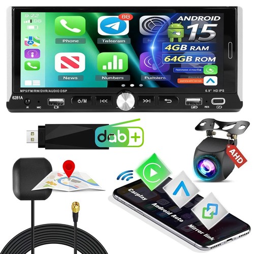 Autoradio 1din - 6.9",