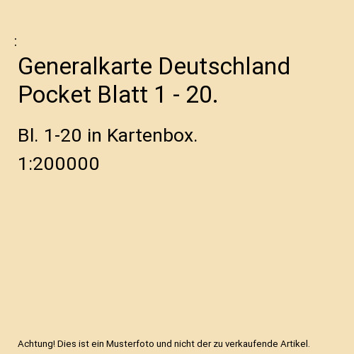 Generalkarte deutschland - generalkarte,