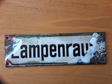 Deutsche Reichsbahn Emailleschild Lampenraum um 1930