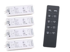 4 Zonen Profi Mesh LED Funk Dimmer Controller 5-36V Fernbedienung MemoryFunktion