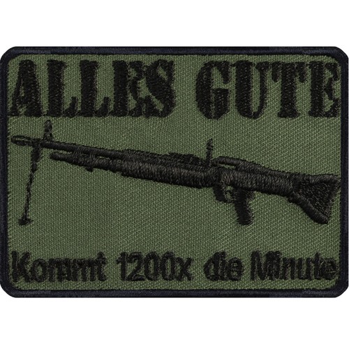 Gewehr aufnäher alles gute - aufnäher:,