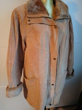 Damen FELL/Mantel. Echt LEDER  Gr. 48