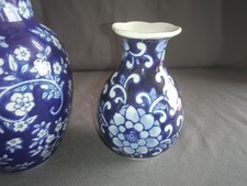 Vasen, 2er Set, Porzellan Blau