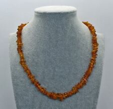 Echte NATUR BERNSTEIN-KETTE aus dem Baltikum Medium 8-10 mm L: 45 cm -NEU-