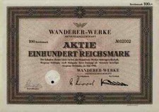 Wanderer Werke 1942 Siegmar Schönau Chemnitz Augsburg 100 RM Continental Kittel