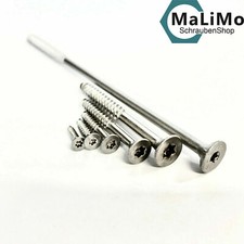 Spanplattenschrauben Teilgewinde Edelstahl A2 VA V2A Torx Ø 3–6mm Holzschrauben