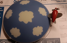 Kinderzimmer Deckenleuchte Kinderlampe Flugzeug Wolken Philips 8W gebraucht