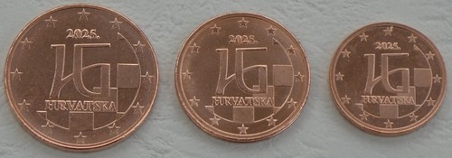 Cent kursmünzen - 1+2+5,