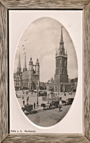 Halle saale dekorative - ak,