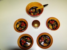 DDR Holzgeschirr, bemalt