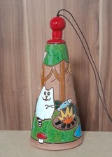 Keramik Glocke *Katze grillt